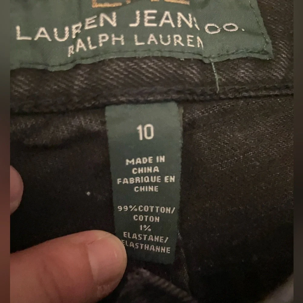 Lauren Ralph Lauren‎ Black Denim Bootcut Jeans Size 10